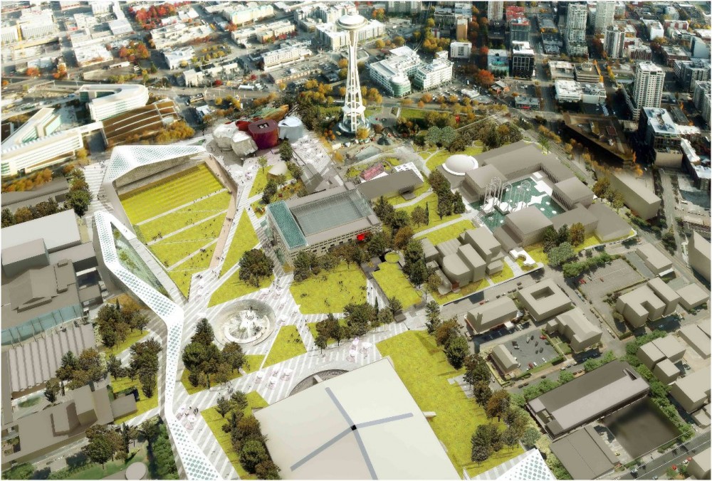 Seattle Center HUB (Hybrid Urban Bioscape) Competition Entry / Aétrangère