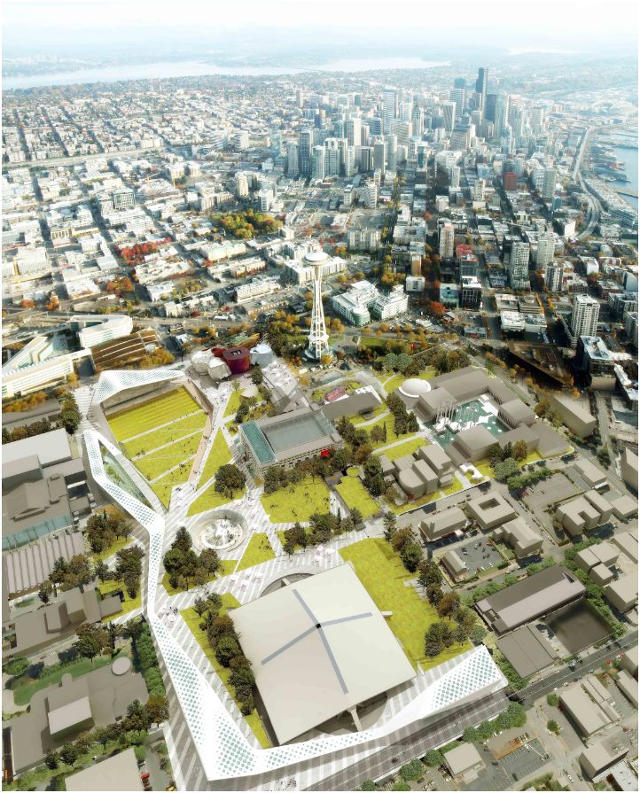 Seattle Center HUB (Hybrid Urban Bioscape) Competition Entry / Aétrangère