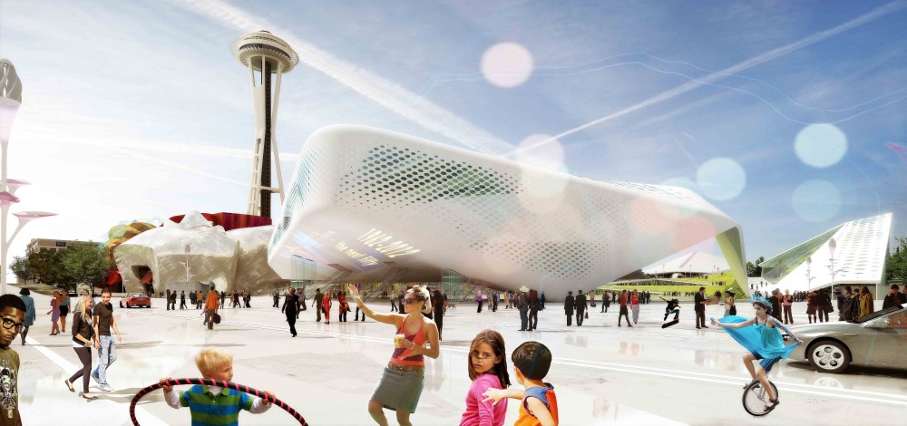 Seattle Center HUB (Hybrid Urban Bioscape) Competition Entry / Aétrangère
