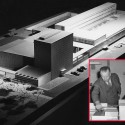 Working on the unbuilt Smithsonian Gallery of Art © Design Research, Smithsonian Institution Archives