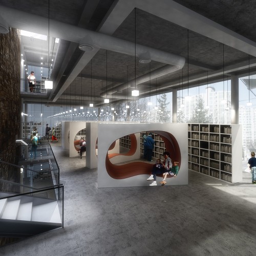 Daegu Gosan Public Library Competition Entry (5)