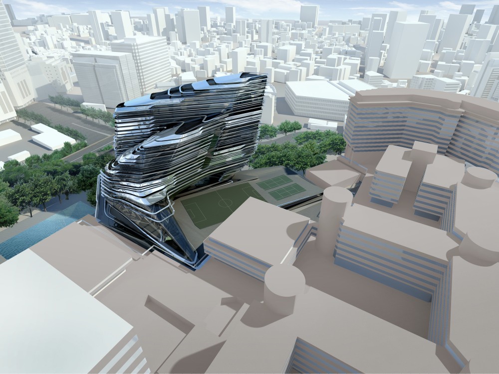 Innovation Tower, Hong Kong Polytechnic University / Zaha Hadid Architects