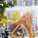 'Harvest Wave' Exhibition for the Sukkahville Design Competition (3) 'Harvest Wave' Exhibition for the Sukkahville Design Competition (3) Courtesy of Andrew McGregor, Robert Miller, Raymond Bourraine, Teresa Cacho