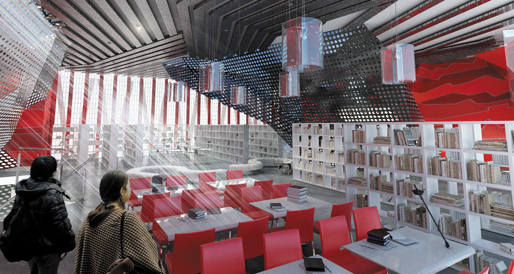 Daegu Gosan Public Library Competition Entry / Eduardo Lopez