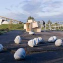 'White Cube, Green Maze: New Art Landscapes' Exhibition (1) 'White Cube, Green Maze: New Art Landscapes' Exhibition (1) Raketenstation Hombroich, with sculptures in foreground by Katsuhito Nishikawa and Oliver Kruse, and Raimund Abraham’s House for Musicians in the background. Photograph by Iwan Baan.