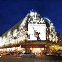 100 years under the Dome : 1912-2012 at Galeries Lafayette in Paris, France (10) Yann Kersalé-AIK- Chrysalide, Paris 2012 Parure de lumière pour les Galeries Lafayette