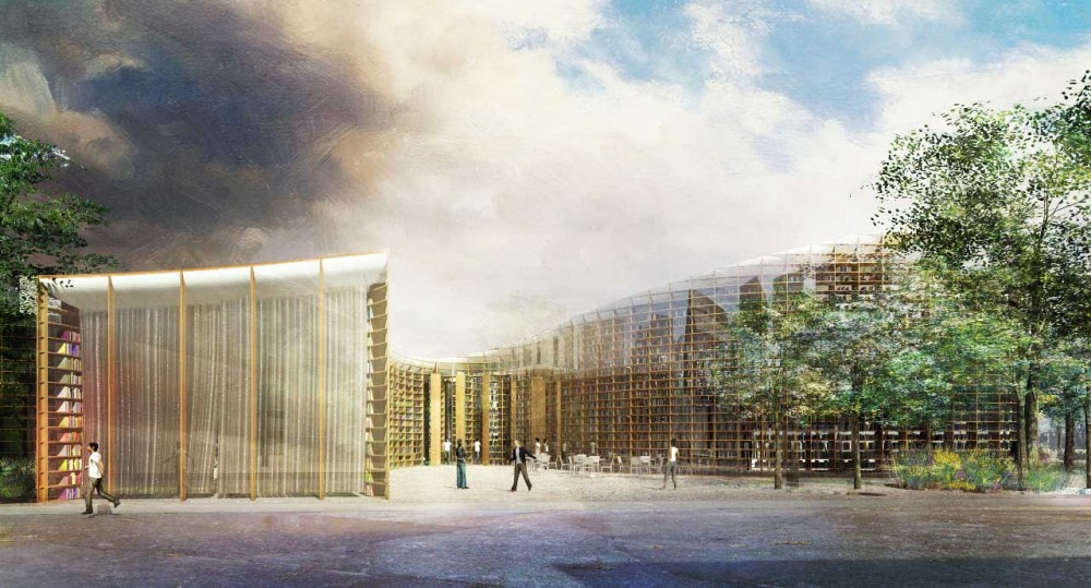 Daegu Gosan Public Library Competition Entry / Land+Civilization Compositions and Impressively Simple