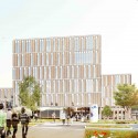 Center for Solar Energy and Hydrogen Research Winning Proposal (1) Center for Solar Energy and Hydrogen Research Winning Proposal (1) Courtesy of Henning Larsen Architects