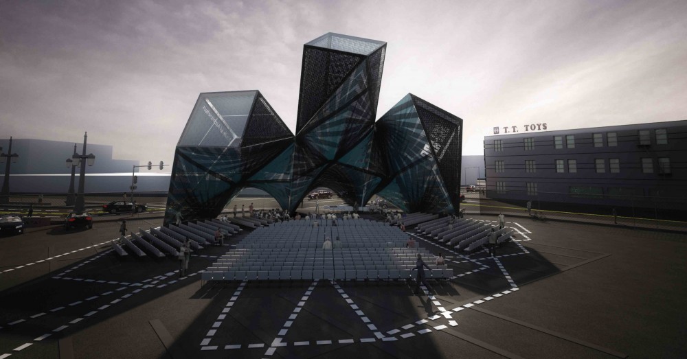 SCI-Arc Graduation Pavilion Competition Library Exhibition
