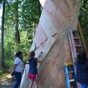Exterior Sheathing in Progress Exterior Sheathing in Progress Courtesy of AA Visiting School Eugene