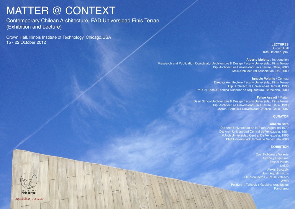 Matter @ Context: Contemporary Chilean Architecture at the IIT