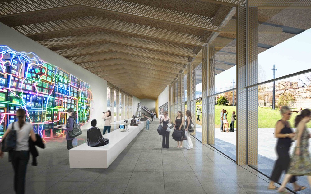 ‘Under One Roof’ Experimental Pavilion Competition Winning Proposal / Kengo Kuma & Associates + Holzer Kobler Architekturen
