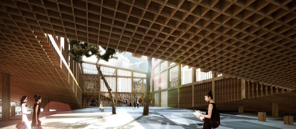 Daegu Gosan Public Library Competition Entry / MenoMenoPiu Architects