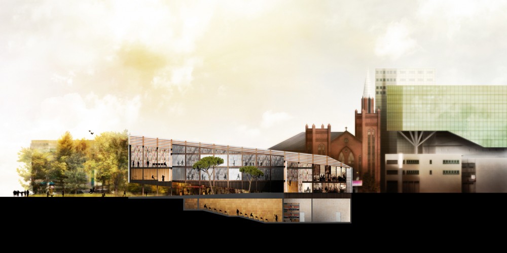 Daegu Gosan Public Library Competition Entry / MenoMenoPiu Architects