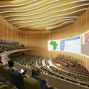 WORKac to design new Assembly Hall in Central Africa (5) Auditorium © WORKac