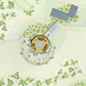 WORKac to design new Assembly Hall in Central Africa (12) Site Plan © WORKac