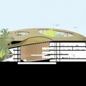 WORKac to design new Assembly Hall in Central Africa (10) Section © WORKac
