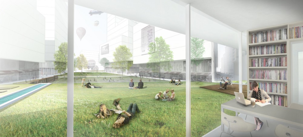 Green Square Library & Plaza Design Competition Entry / Hyunjoon Yoo Architects