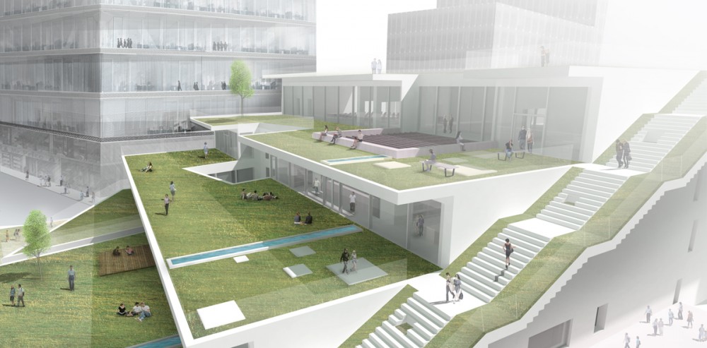 Green Square Library & Plaza Design Competition Entry / Hyunjoon Yoo Architects