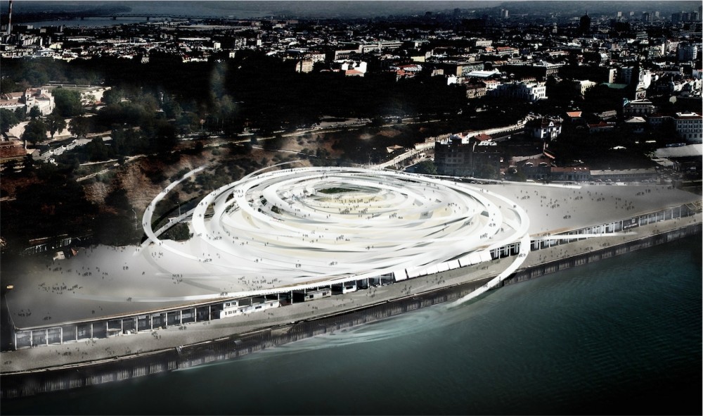 Beton Hala Waterfront Center / Sou Fujimoto Architects