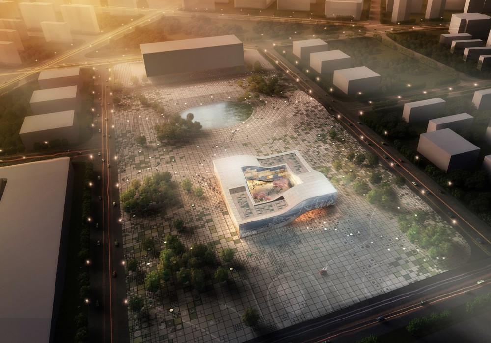 DQZ Cultural Center Proposal / Holm Architecture Office (HAO) + AI