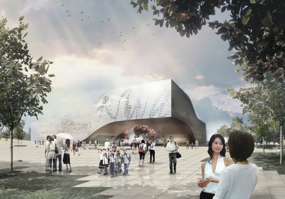 DQZ Cultural Center Proposal / Holm Architecture Office (HAO) + AI