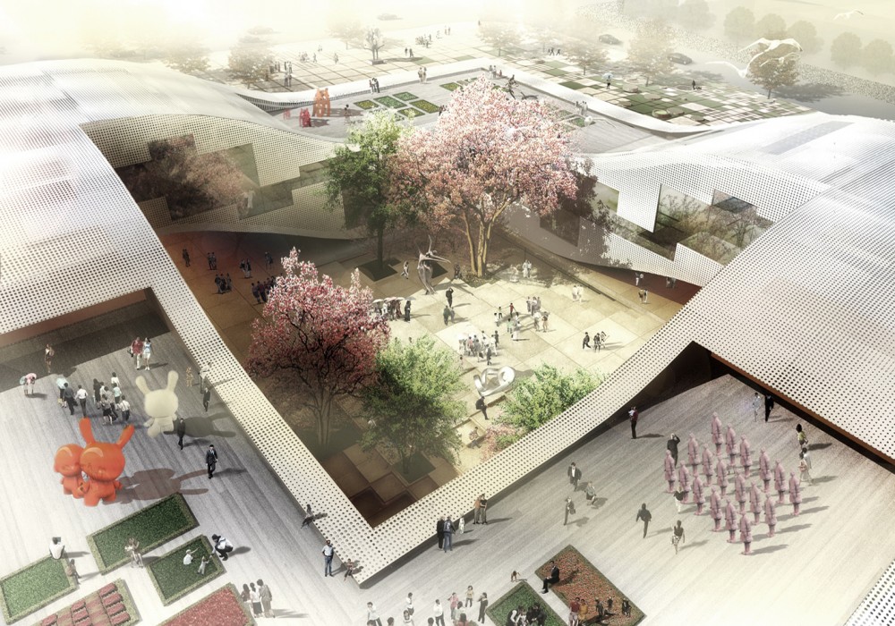DQZ Cultural Center Proposal / Holm Architecture Office (HAO) + AI