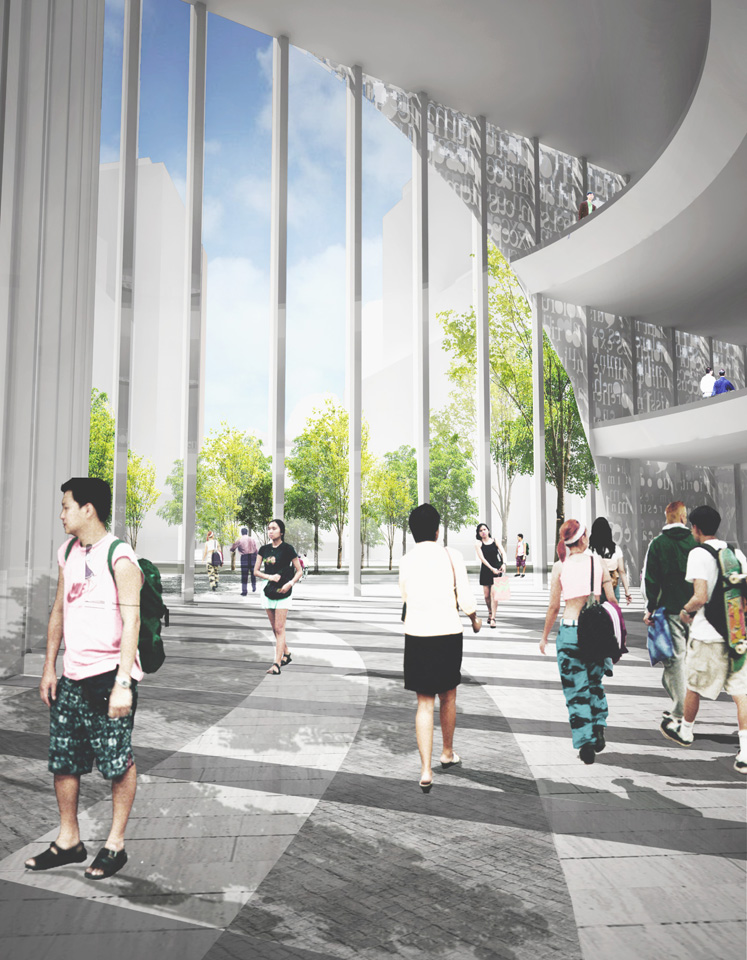 Green Square Library & Plaza Competition Entry / Bild + INDEX