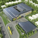 SOM breaks ground on New York's First Net Zero Energy School (1) SOM breaks ground on New York's First Net Zero Energy School (1) Aerial © SOM