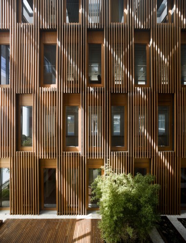 Oficinas Inmobiliaria Chamartín / Burgos & Garrido arquitectos Alzado_atrio%c2%b8angel_baltanas