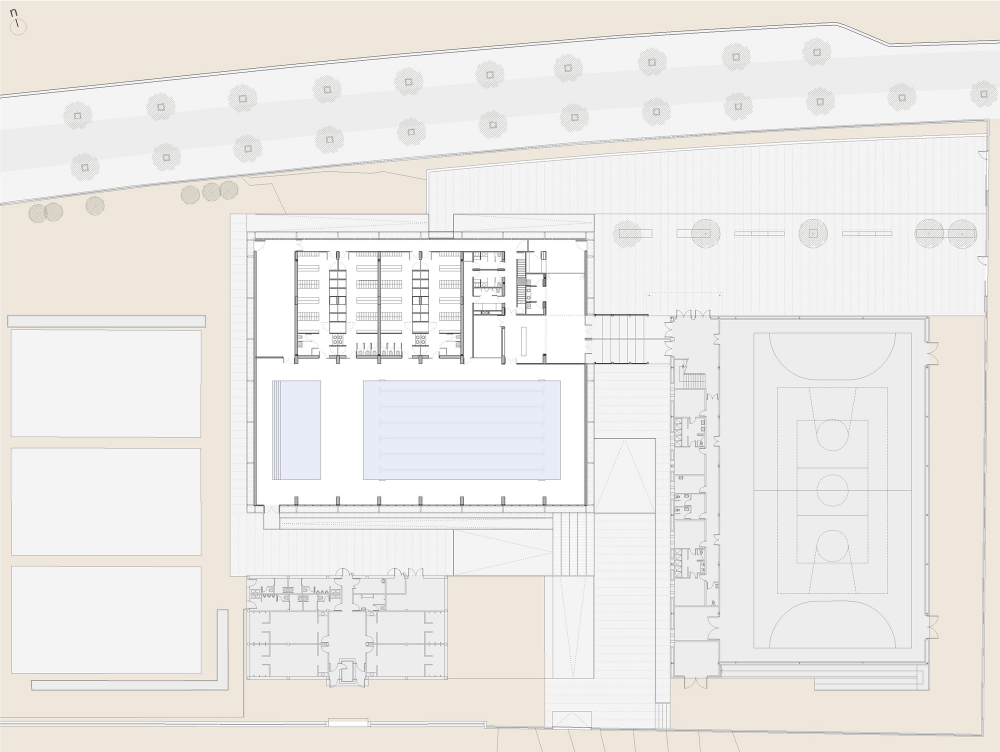 Swimming Pool in “Bola de Oro” Sports Centre / José Luis Rodríguez Gil