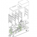Machi-Building / UID Architects Axonometric