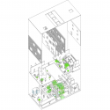 Mori x Hako / UID Architects Mori x Hako / UID Architects Axonometric
