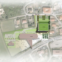 Sunny Gymnasium / Tekhnê Architectes Site Plan