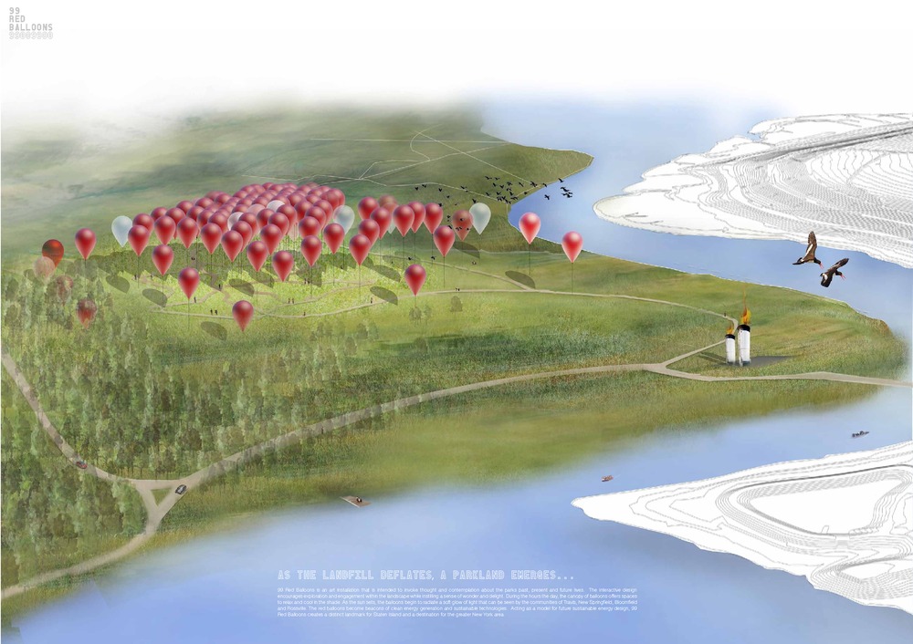 Winners announced of the 2012 Land Art Generator Initiative Competition for Freshkills Park