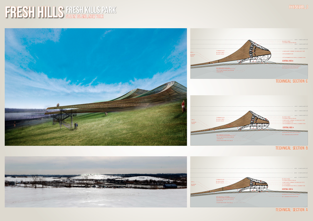 Winners announced of the 2012 Land Art Generator Initiative Competition for Freshkills Park
