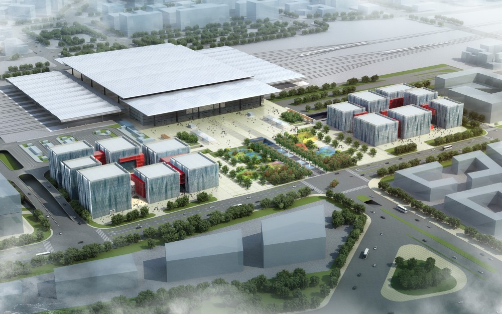 Taiyuan Southern Station West Plaza / AS. Architecture Studio