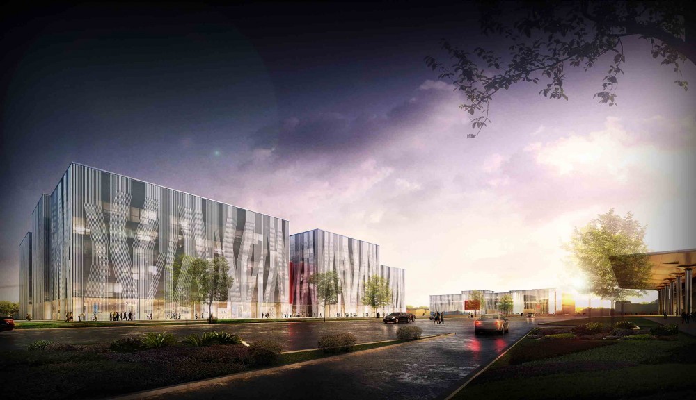 Taiyuan Southern Station West Plaza / AS. Architecture Studio