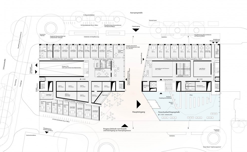 New Paracelsus Spa and Pools in Salzburg Winning Proposal / HMGB Architects