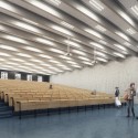 Building O - University of Antwerp Auditorium and Research Building Winning Proposal (5) © WAX architectural visualizations