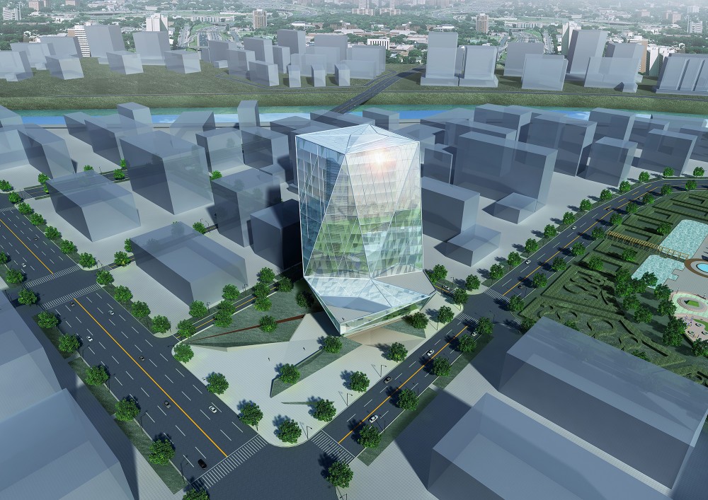 Zhengdong New District Office Building Proposal / AUA