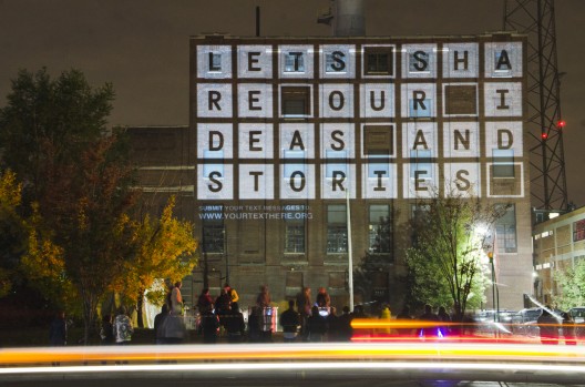 'Your Text Here' Installation (2)