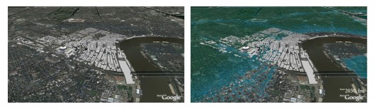 New Orleans, Louisiana / Architecture 2030 Coastal Flooding