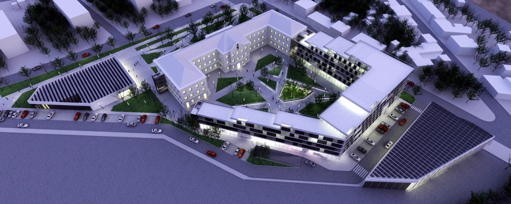 Varaždin University Student’s Restaurant and Home Winning Proposal / SANGRAD Architects + AVP Arhitekti
