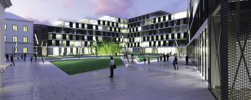 Varaždin University Student’s Restaurant and Home Winning Proposal / SANGRAD Architects + AVP Arhitekti