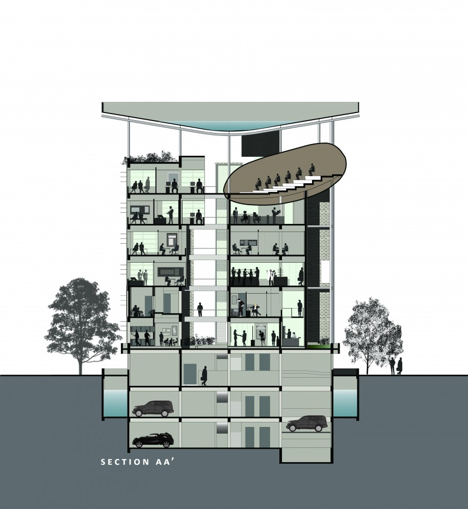 Office Complex for Delhi Pollution Control Committee Proposal / M:OFA Studios