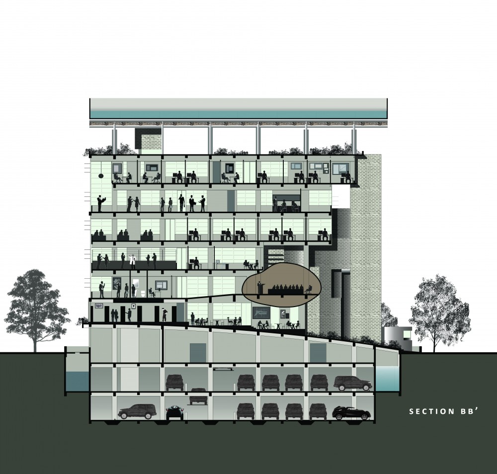 Office Complex for Delhi Pollution Control Committee Proposal / M:OFA Studios