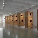 "Ai Weiwei: According to What?" (10) "Ai Weiwei: According to What?" (10) From left to right: Coca-Cola Vase, 2007; New York Photographs, 1983–93; Moon Chest, 2008. Photo: Cathy Carver.