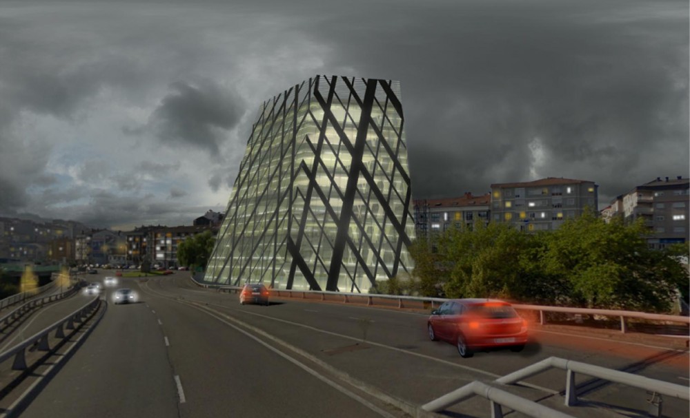 Confederación Hidrográfica del Miño-Sil Office Building Proposal / VAUMM + Taperstudio