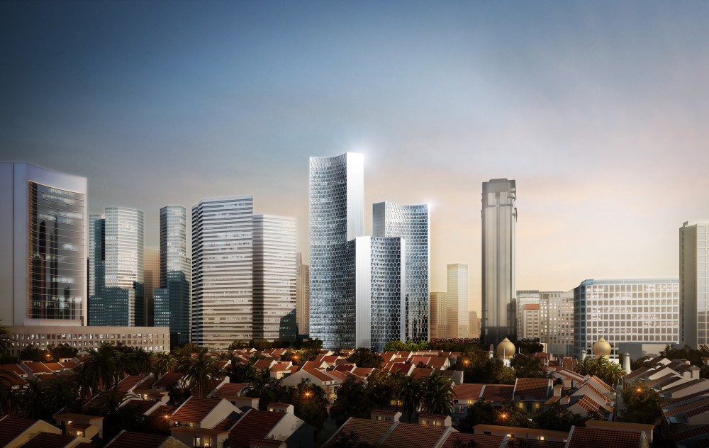 Büro Ole Scheeren unveils ‘DUO’ towers in Singapore